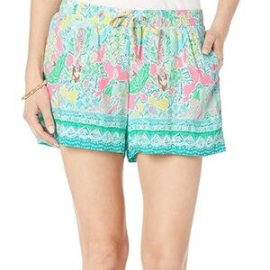 NEW Lilly Pulitzer Katia Shorts in Multi Pop up in the Beginning print. Size XS